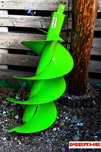 WERHE® Profi Bohrer Starker Stahl, Erdbohrer für bohrmaschine 300 mm Doppel-Welle extrem robust mit Stihl Adapter - Pfahlbohrer Brunnenbohrer präzise Bohrspitze. - Image 10