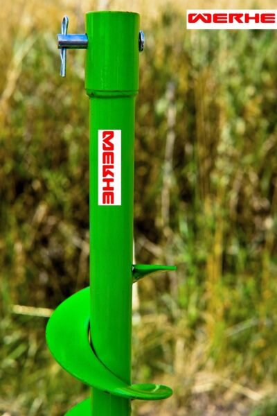 WERHE® Profi Bohrer VollStahl, Erdbohrer für bohrmaschine 40 mm extrem robust - Pfahlbohrer Brunnenbohrer präzise Bohrspitze. - Image 10